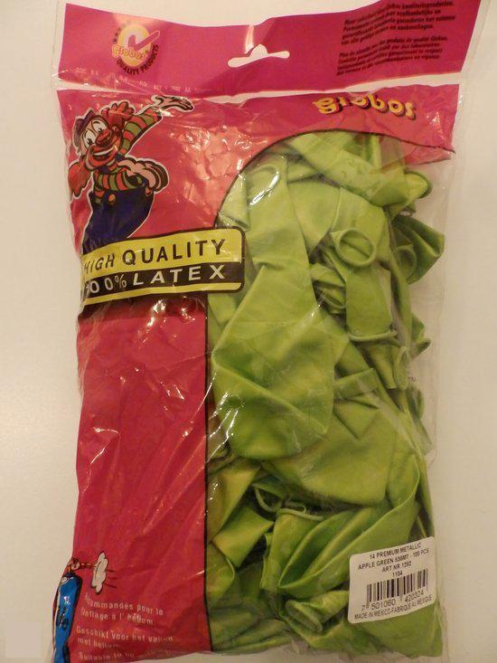 Ballonnen 100 stuks Metallic Appelgroen