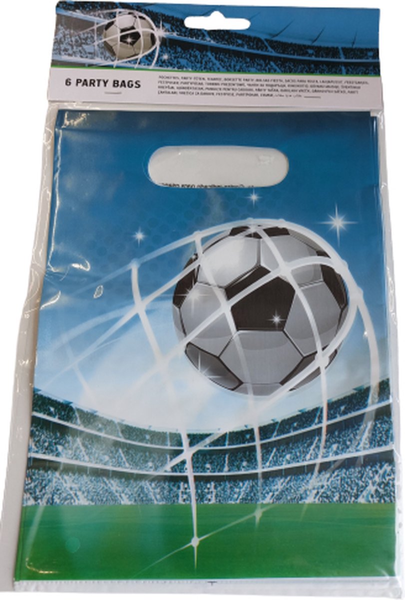 Feestzakjes Voetbal Fans, 6st.