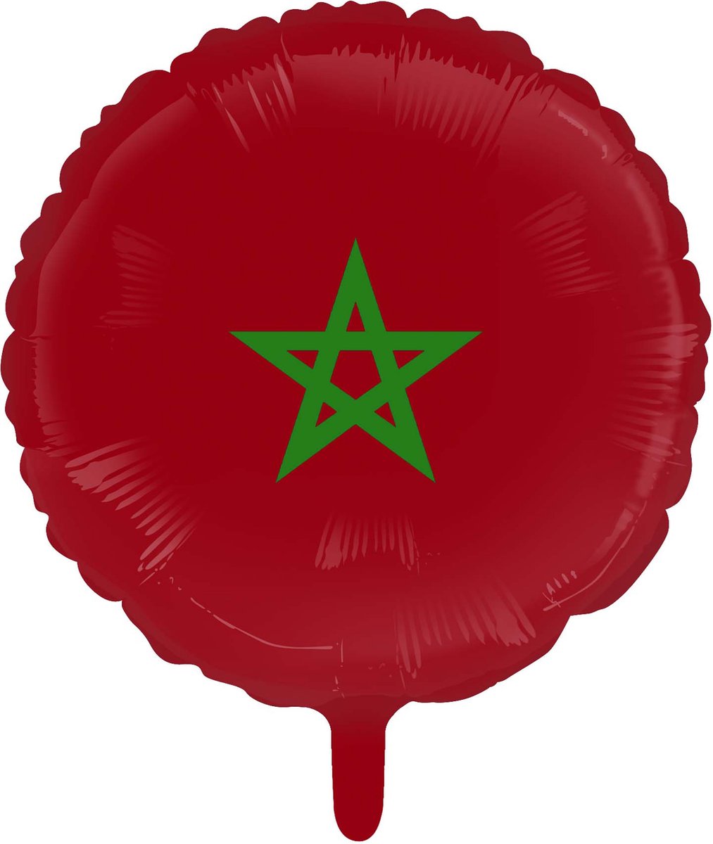 Folieballon 45cm vlag Marokko