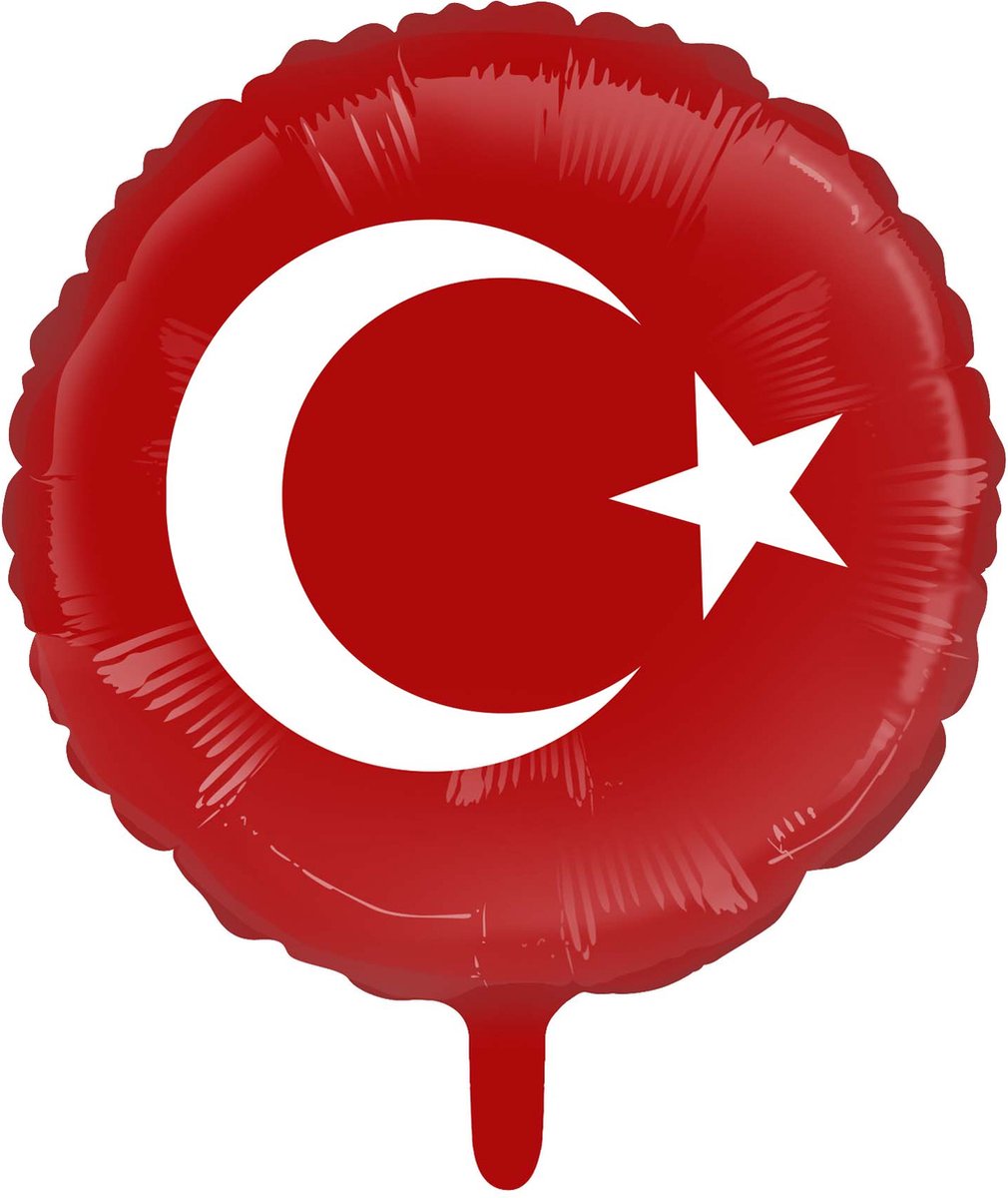 Folieballon 45cm vlag Turkije