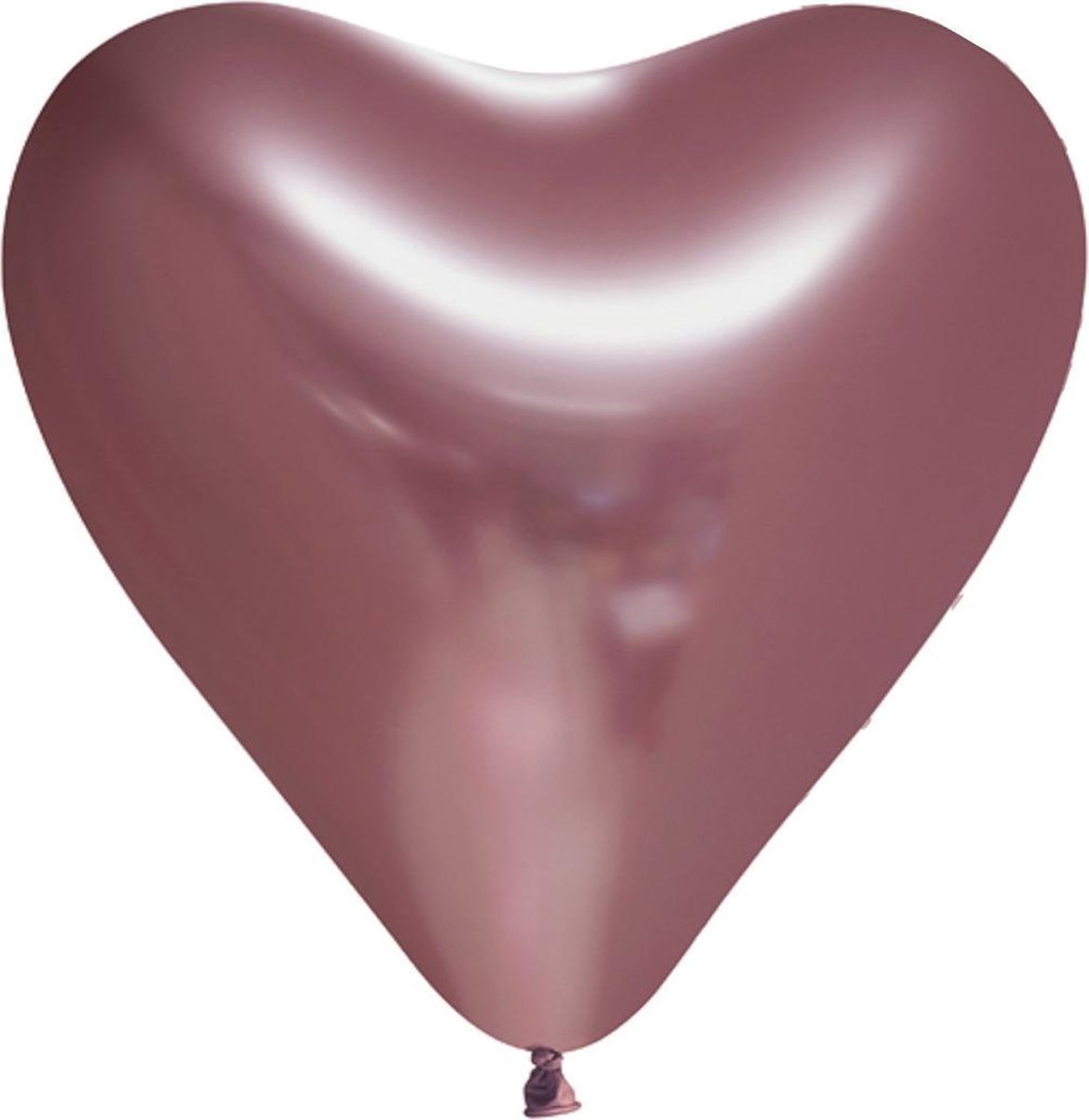 Globos Ballon Hart Spiegelend 30 Cm Latex Roségoud 6 Stuks