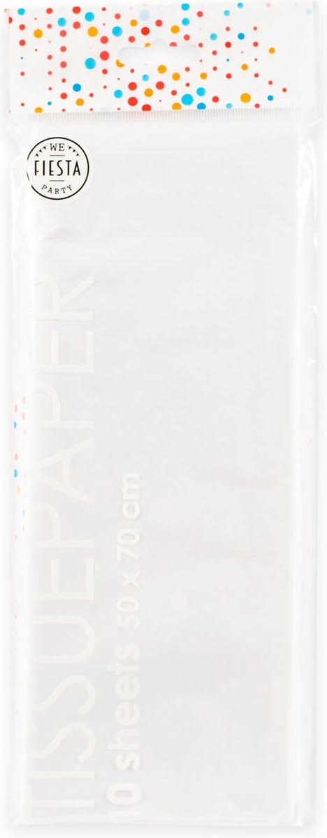 Globos Tissuepapier 10 Vellen Wit, 50x70cm