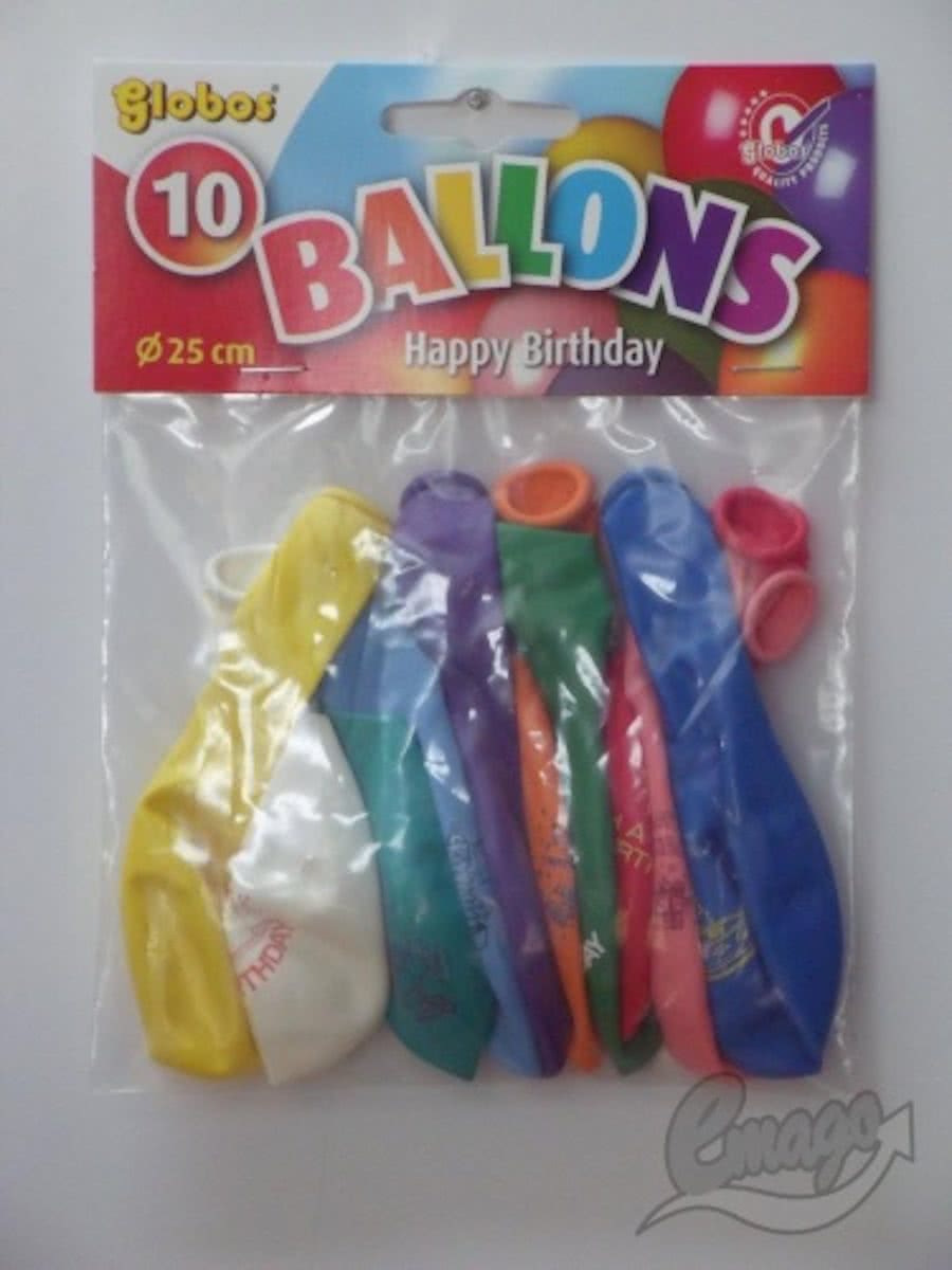Globos Verjaardagsballonnen 10 Stuks