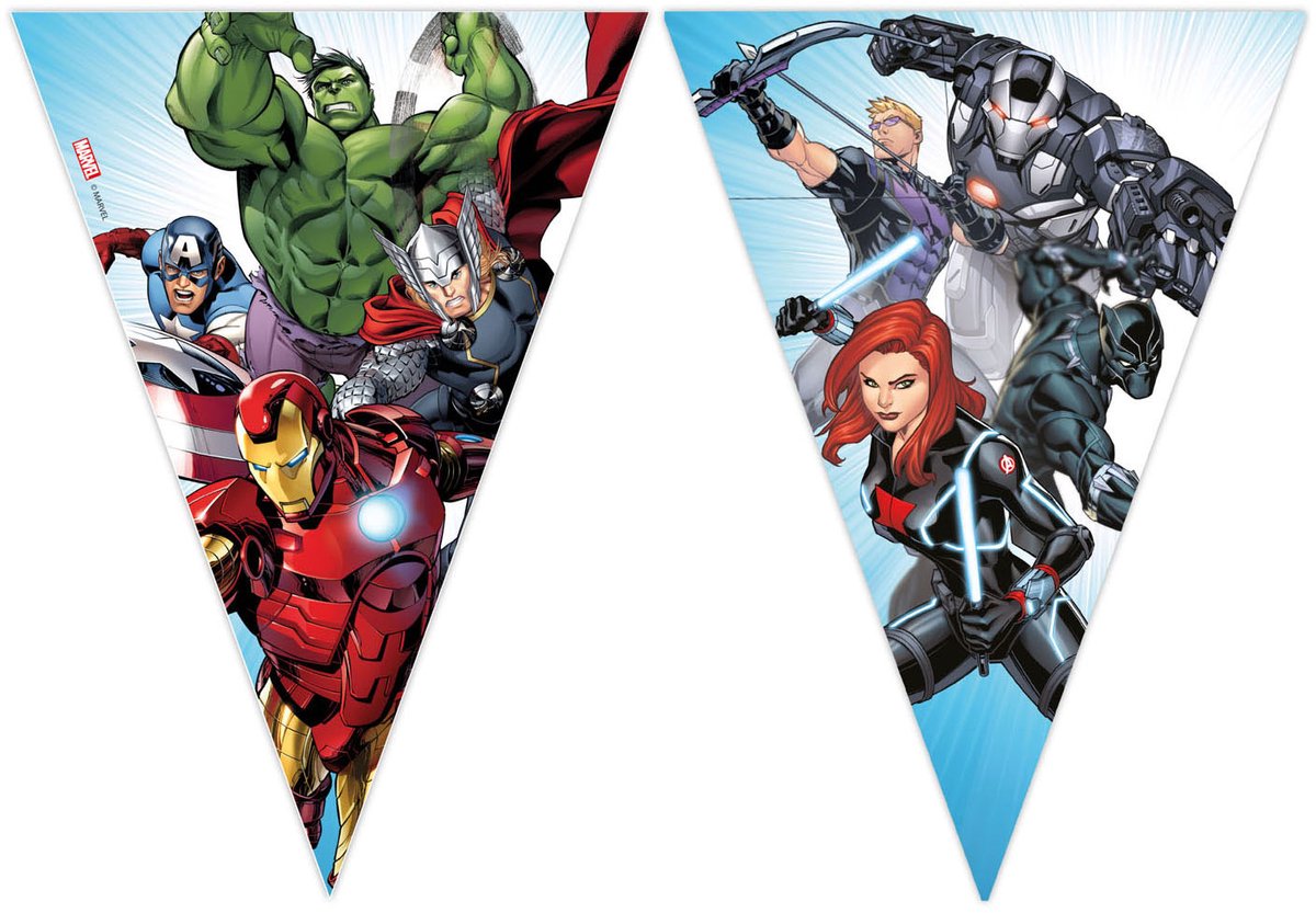 Globos papieren vlaggenlijn Avengers Infinity Stones FSC 3 meter.