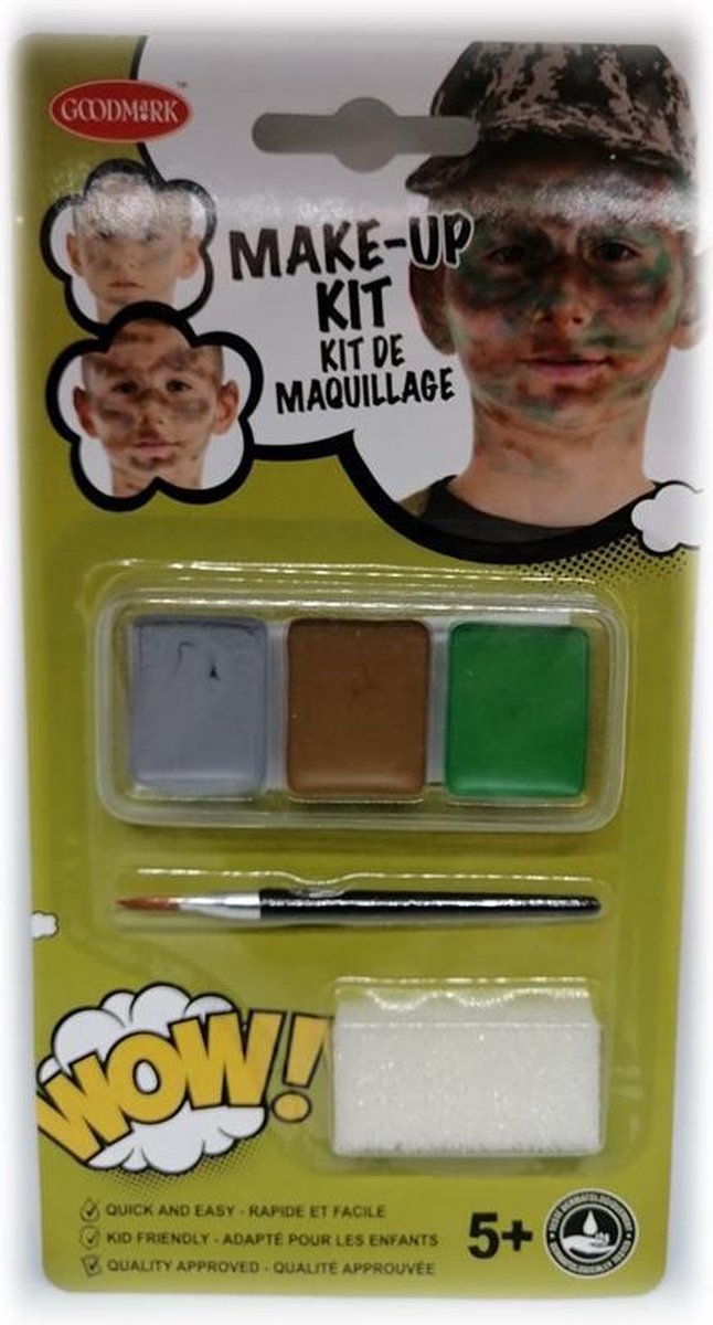Goodmark - Make up kit Schmink set - Leger Army