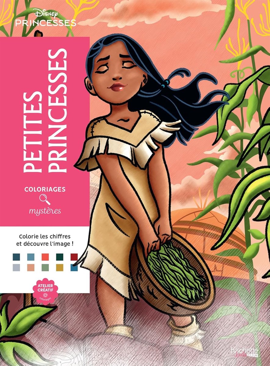 Coloriages Mystères Disney Petites Princesses - Kleuren op nummer Kleurboek - Hachette