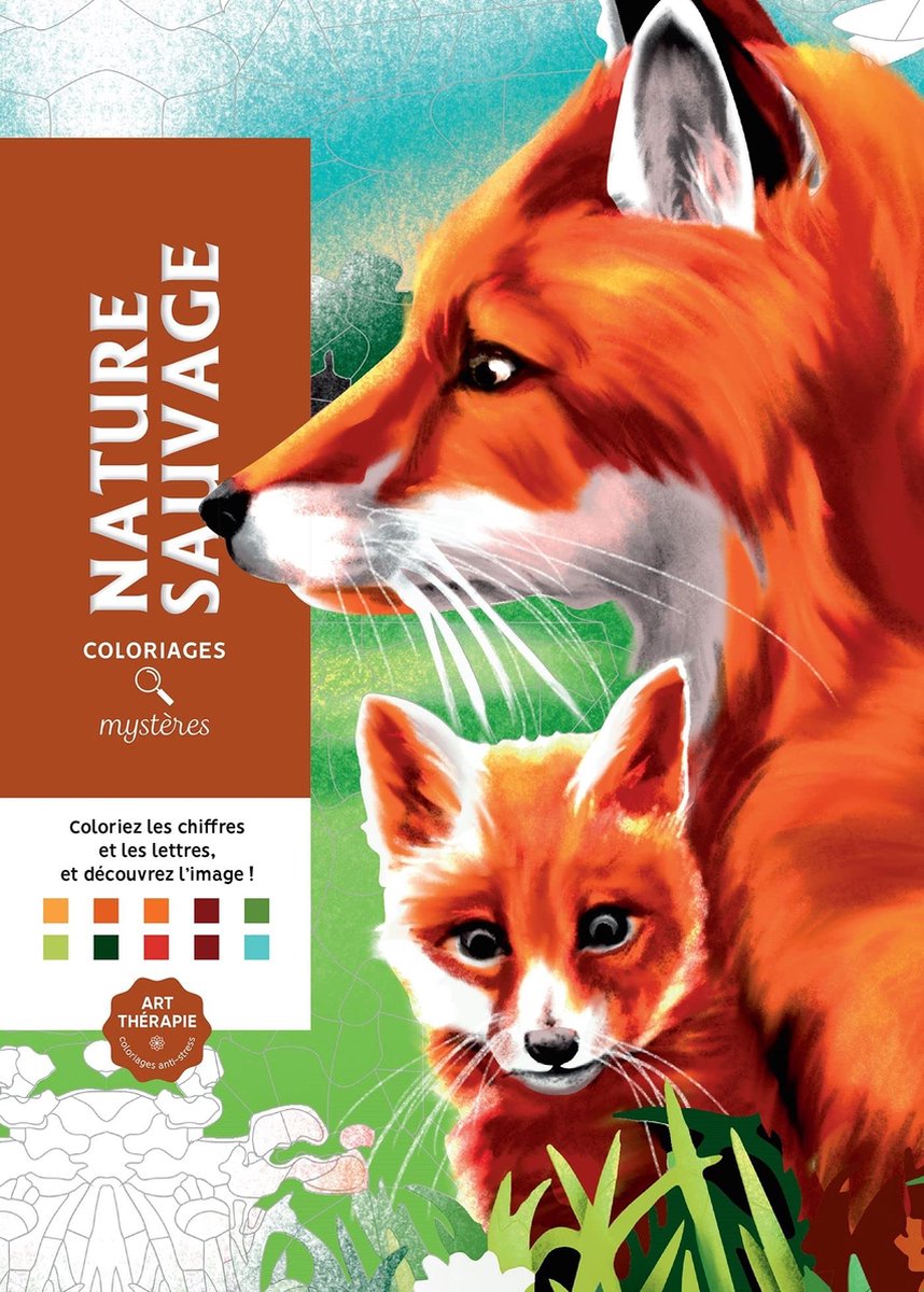 Coloriages Mystères Nature Sauvage - Kleurboek voor volwassenen