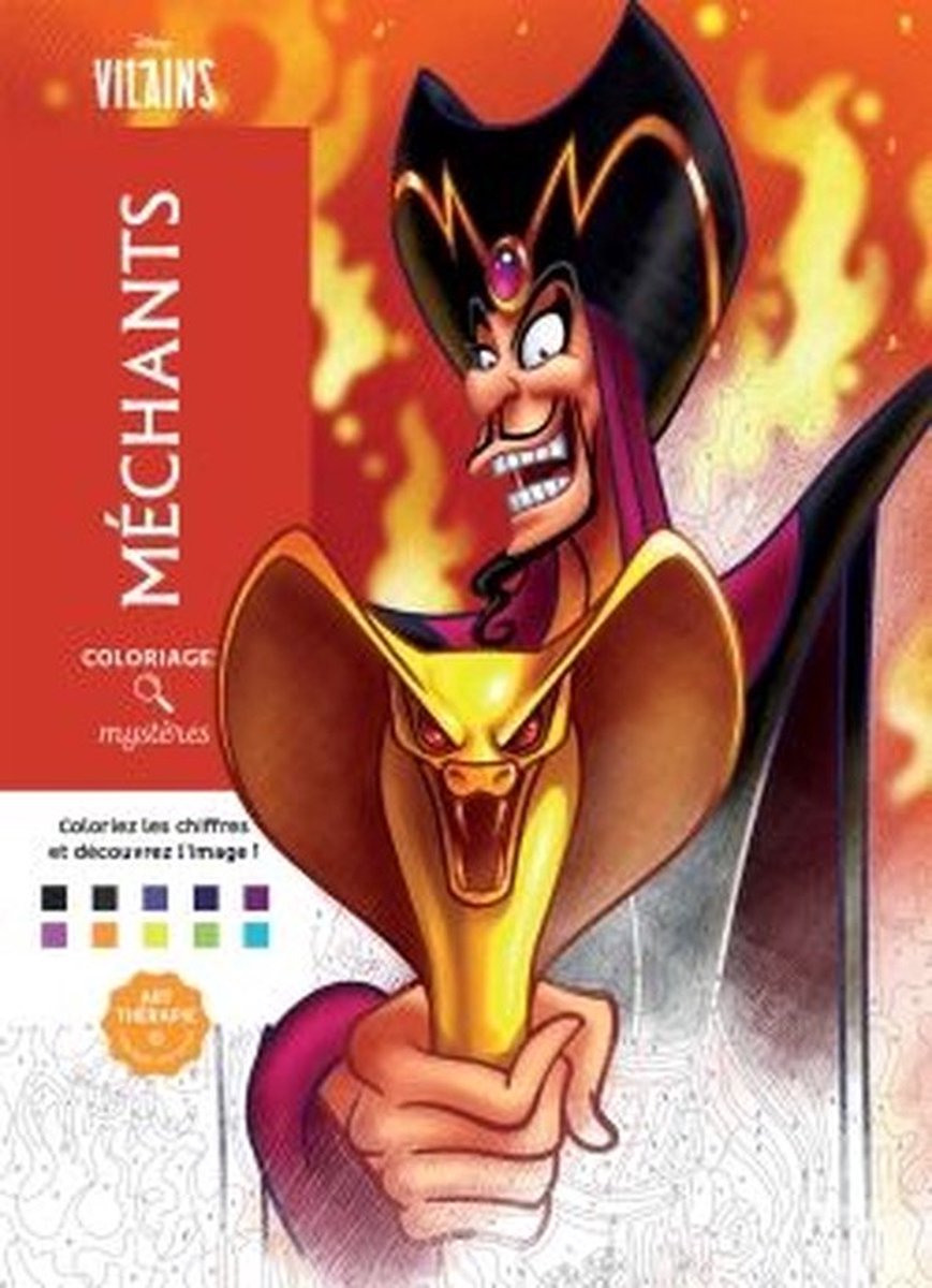 Disney Coloriages - Méchants Mystères - Hachette Heroes - Kleuren op nummer kleurboek voor volwassenen