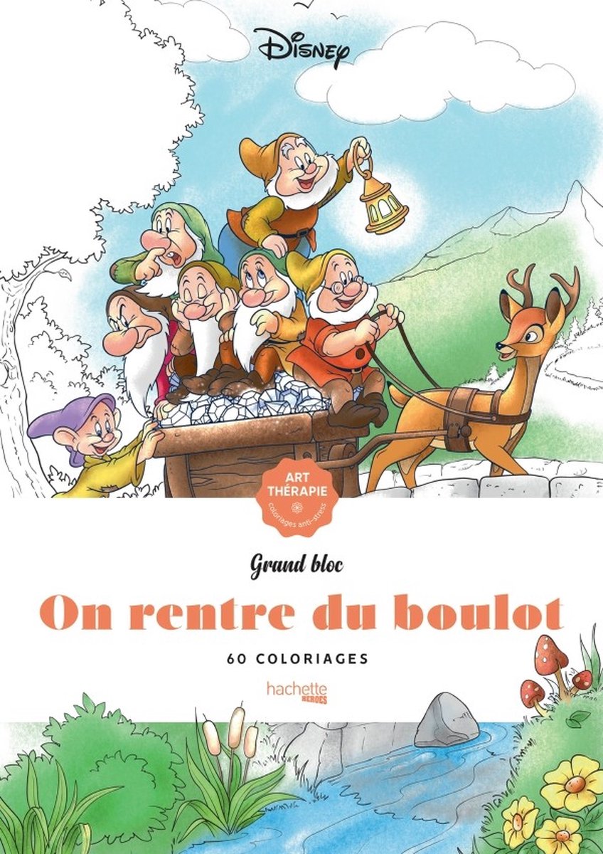 Grand Bloc Disney On rentre du boulot - Kleurboek voor volwassenen