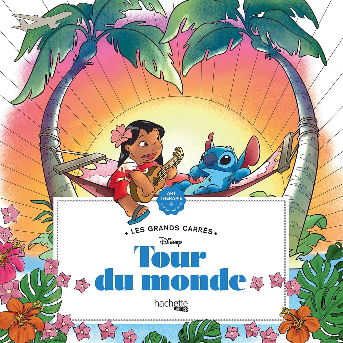 Les Grands Carrés Disney Tour du Monde - Kleurboek voor volwassenen