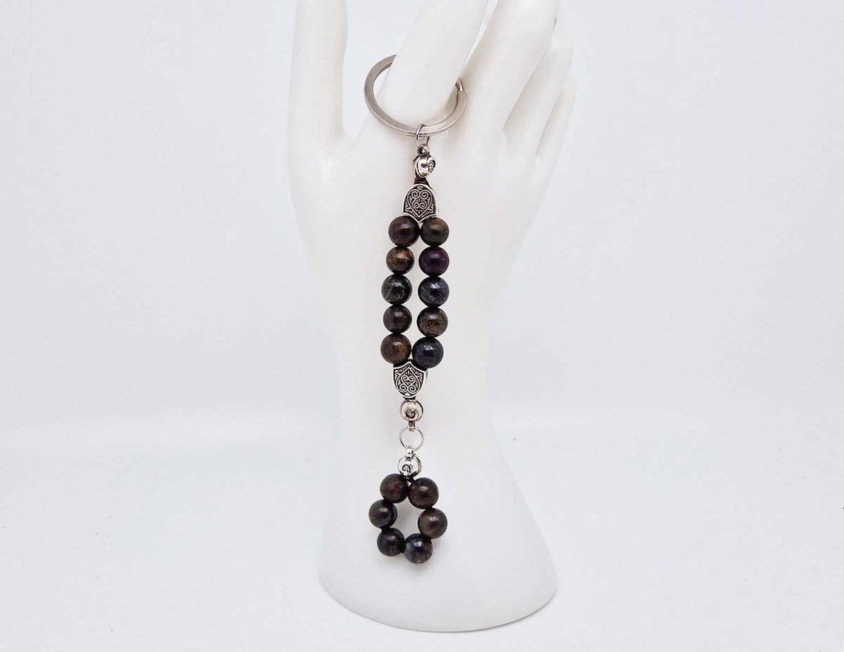 Handgemaakte Natuurstenen Sleutelhanger 