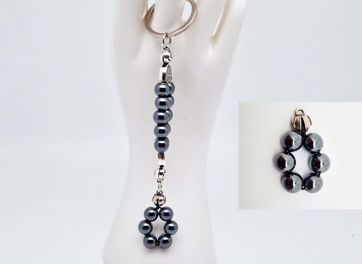 Handgemaakte Natuurstenen Sleutelhanger 