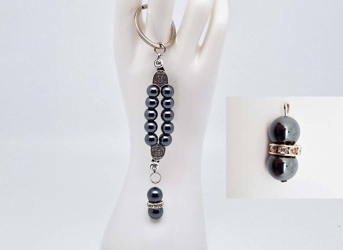 Handgemaakte Natuurstenen Sleutelhanger 