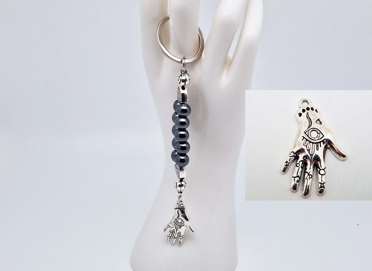 Handgemaakte Natuurstenen Sleutelhanger 