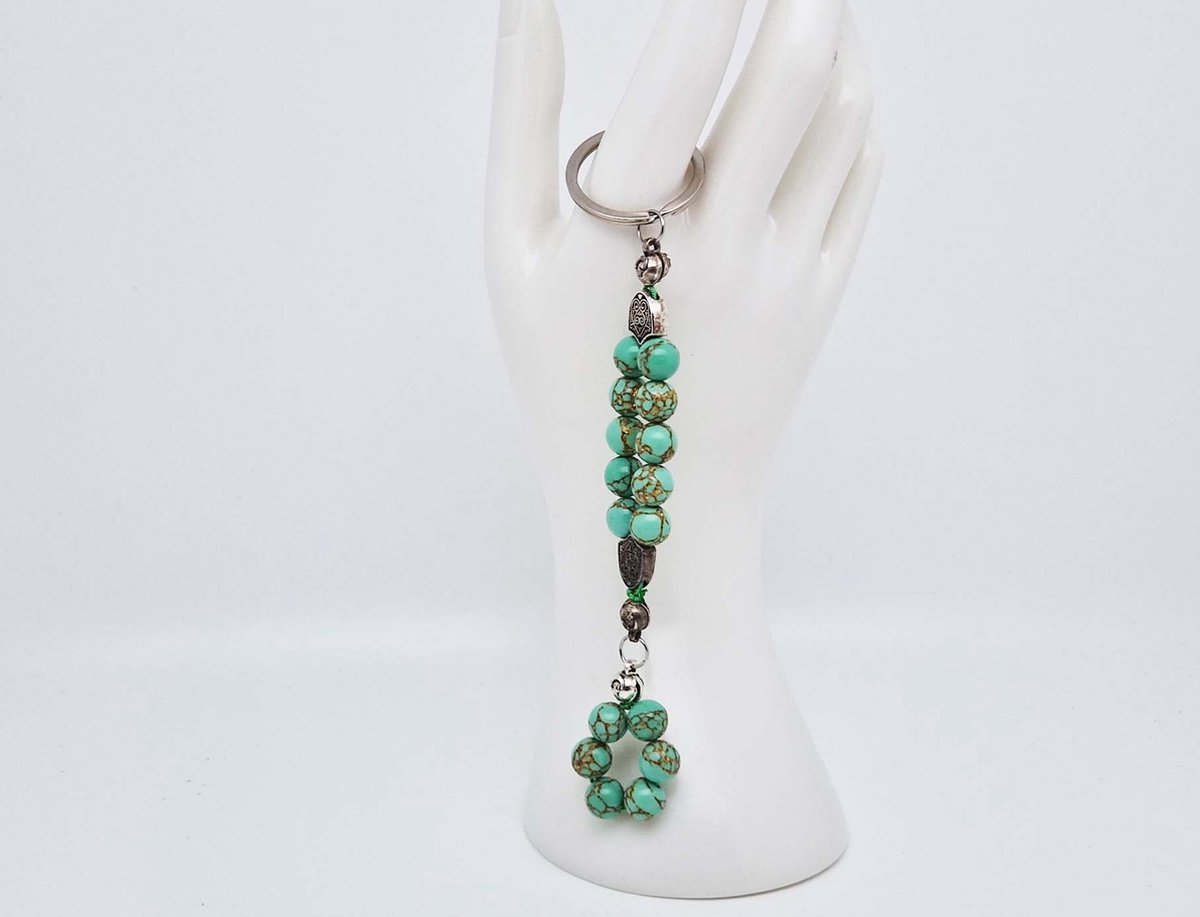 Handgemaakte Natuurstenen Sleutelhanger 