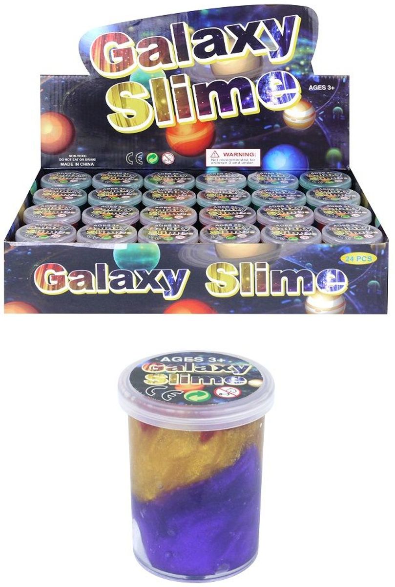 Galaxy slijm Slime  display 12/24 potjes INHOUD     (GRATIS VERZENDING)
