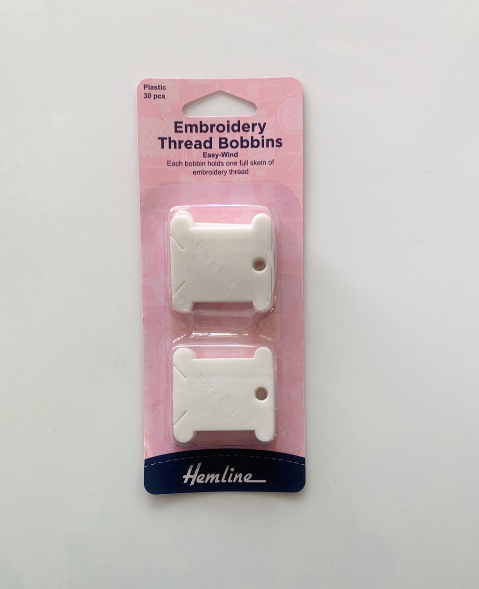 Borduur Wikkelkaartjes Plastic - 30 stuks