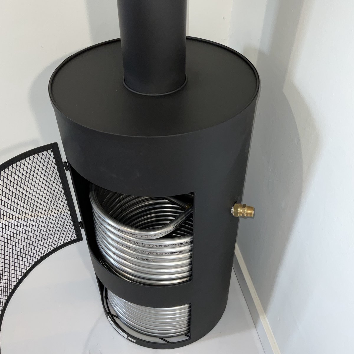 Zwembadverwarming Burn tot 24.000 liter zwembadheater zwembadkachel houtgestookte zwembadverwarming