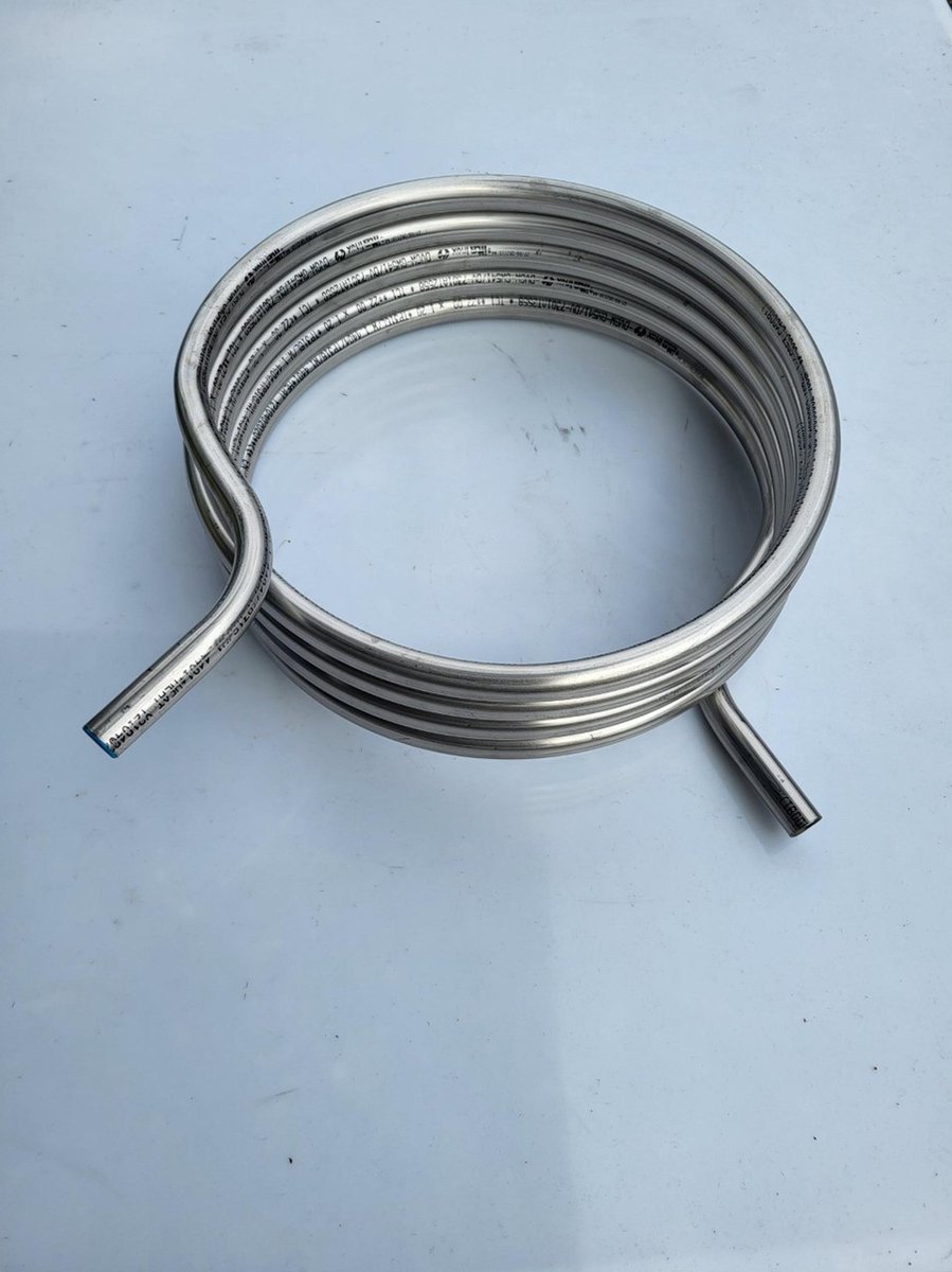 rvs wisselaar zwembadverwarming rvs 316 warmtewisselaar 41 cm diameter 6 meter zwembadheater