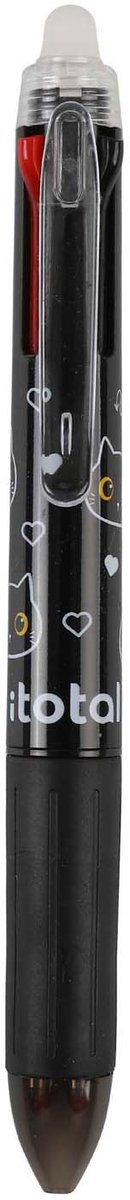 4in1 Uitwisbare Meerkleurenpen Zwarte Kat