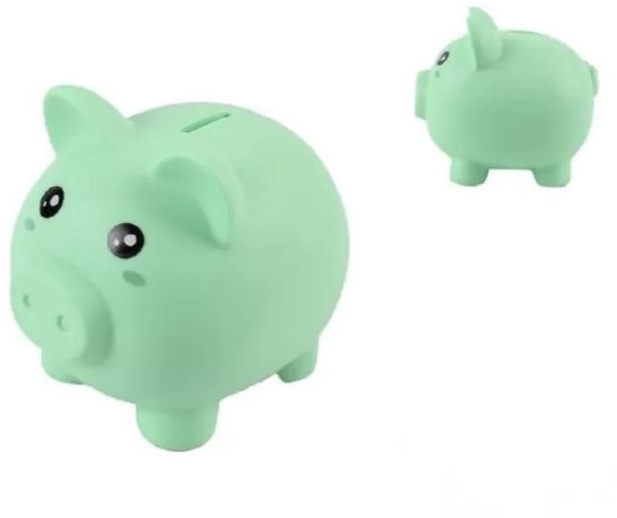 iTotal Home and Gifts Spaarpot Piggy Bank GREEN PIGGY 20.9x17x19.3cm