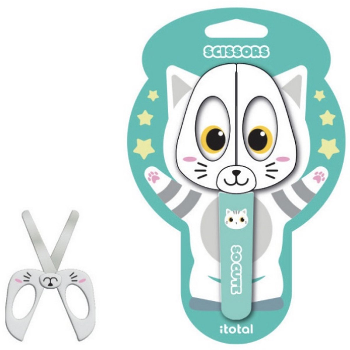 iTotal Scissors WHITE CAT Schaar WITTE KAT 140x65mm 41gr