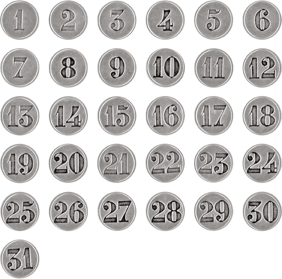 Idea-ology Countdown Brads - 31 stuks