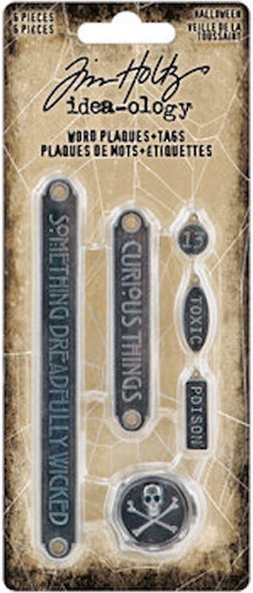 Idea-ology Tim Holtz - Halloween Word Plaques + Tags (TH94341)
