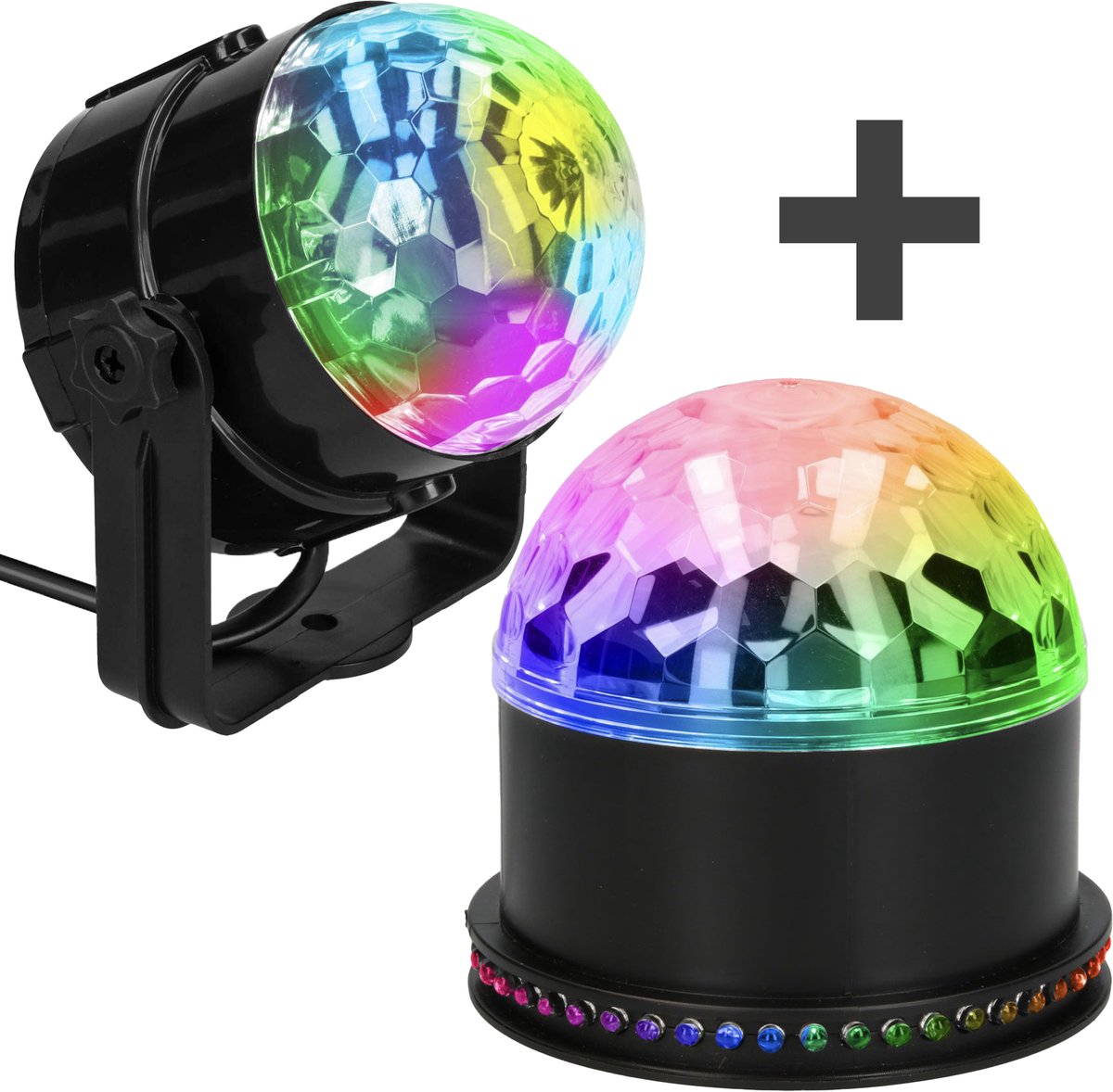 imoshion LED & Roterende Discolamp Bundel - 2 Stuks - Discobal voor Kinderen met Afstandsbediening