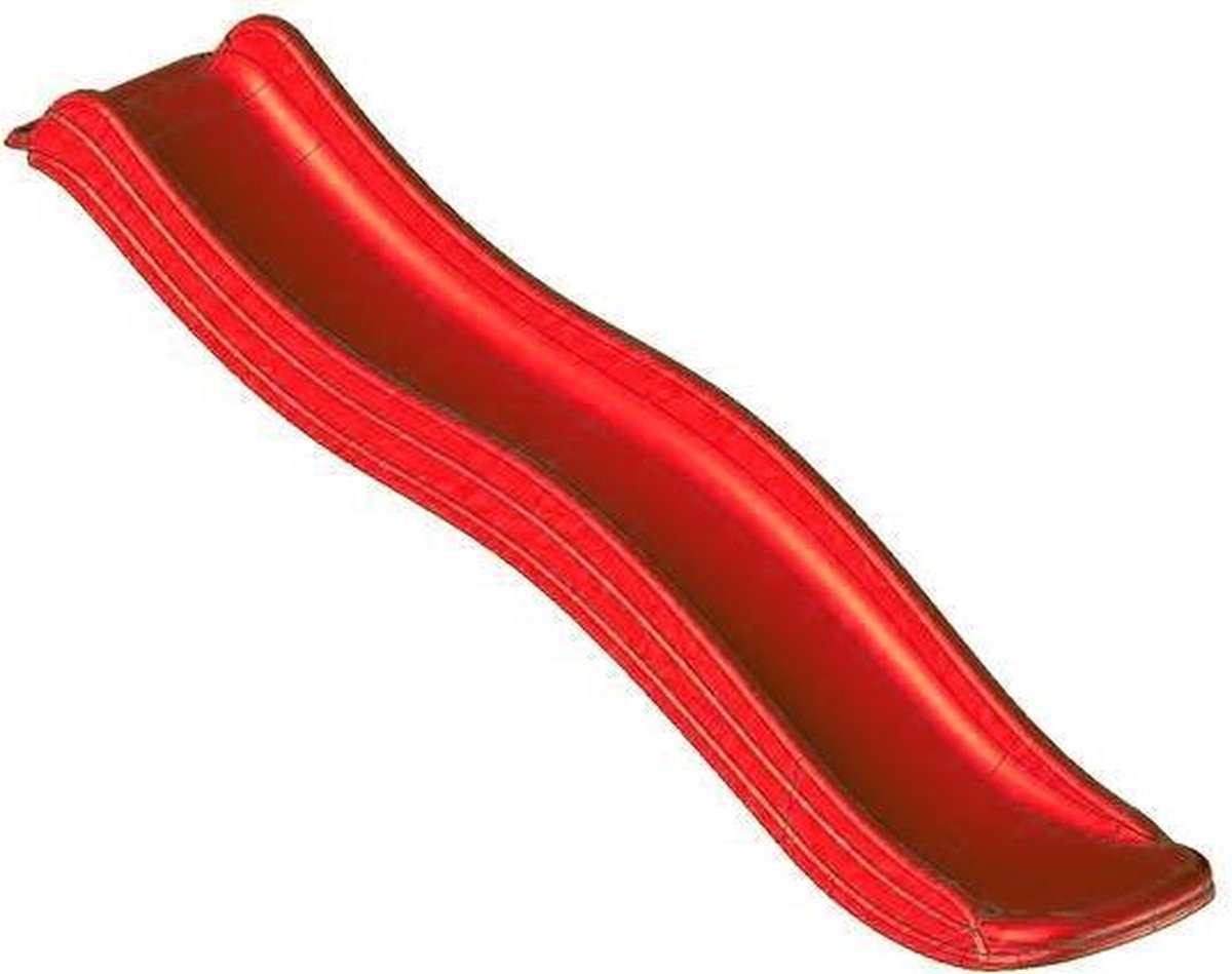 Glijbaan rood met wateraansluiting voor houten speeltoestellen 0,90m platvormhoogte