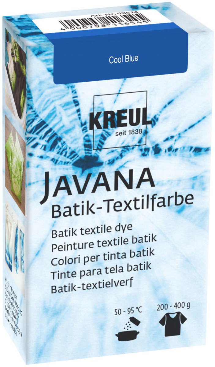 Javana Blauwe Batik Textile Dye - 70ml tie dye verf