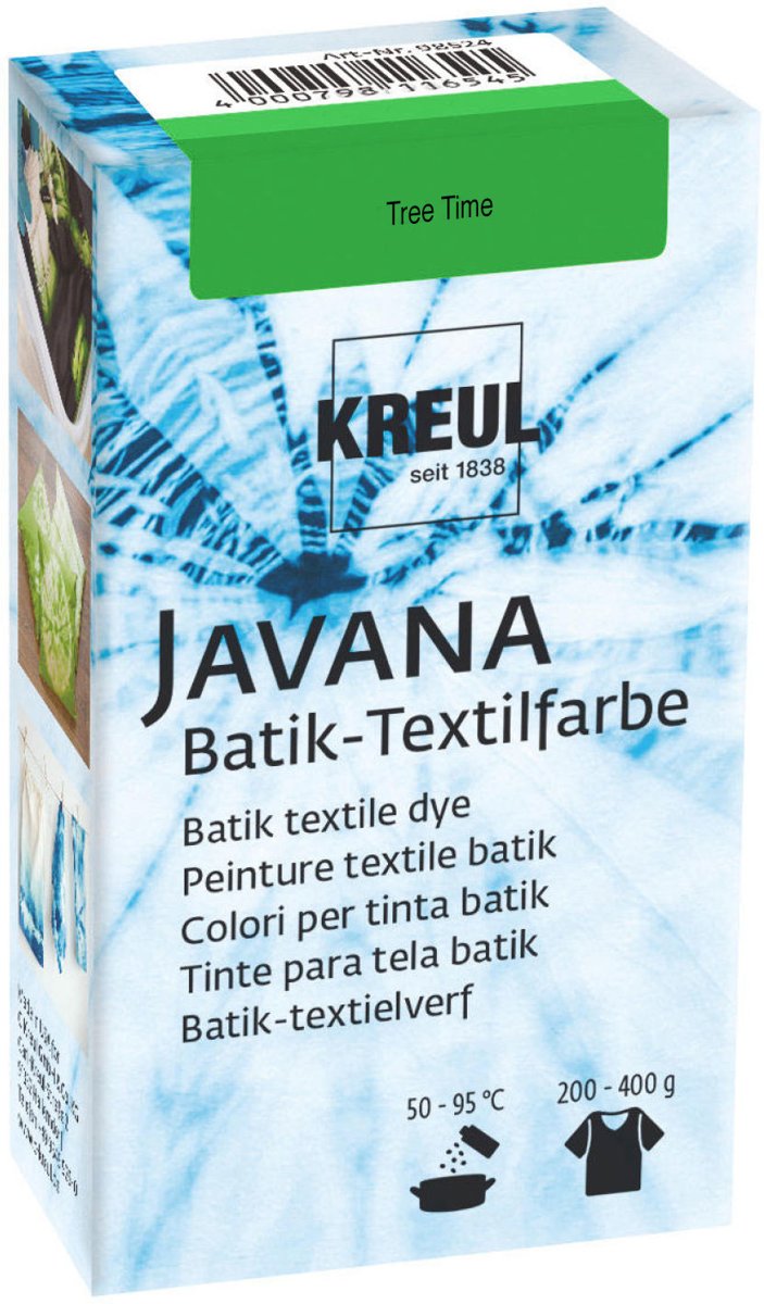 Javana Groene Batik Textile Dye - 70ml tie dye verf