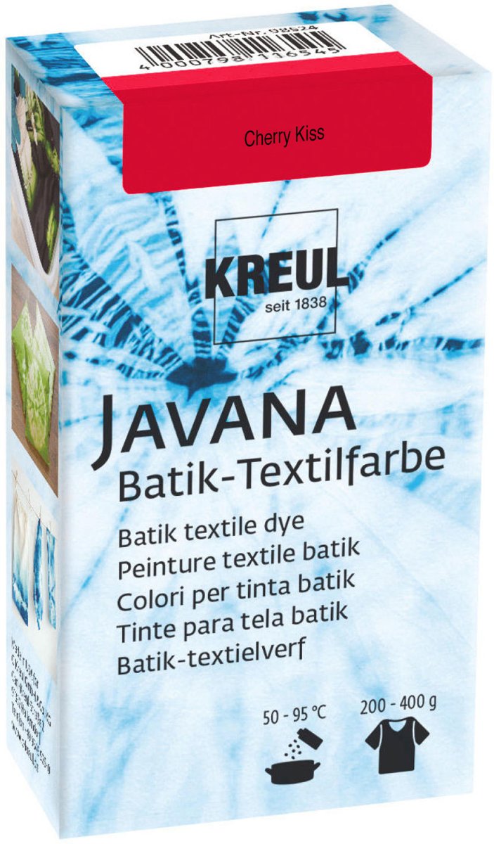Javana Kersrode Batik Textile Dye - 70ml tie dye verf