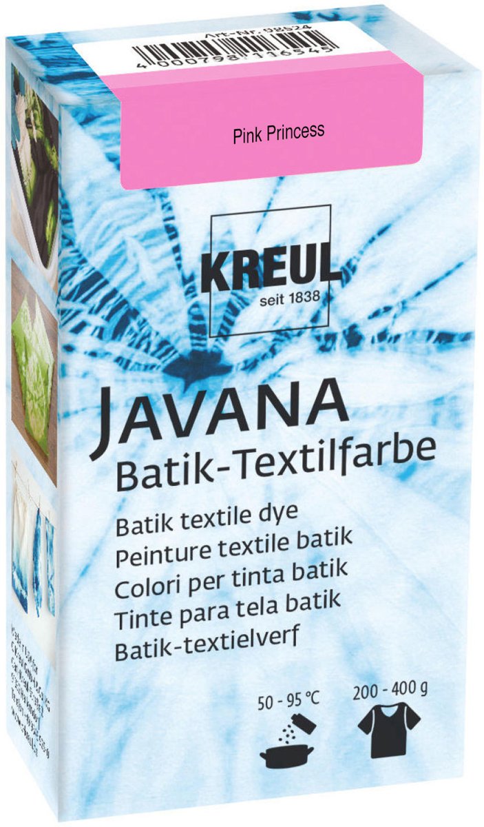 Javana Lichtroze Batik Textile Dye - 70ml tie dye verf
