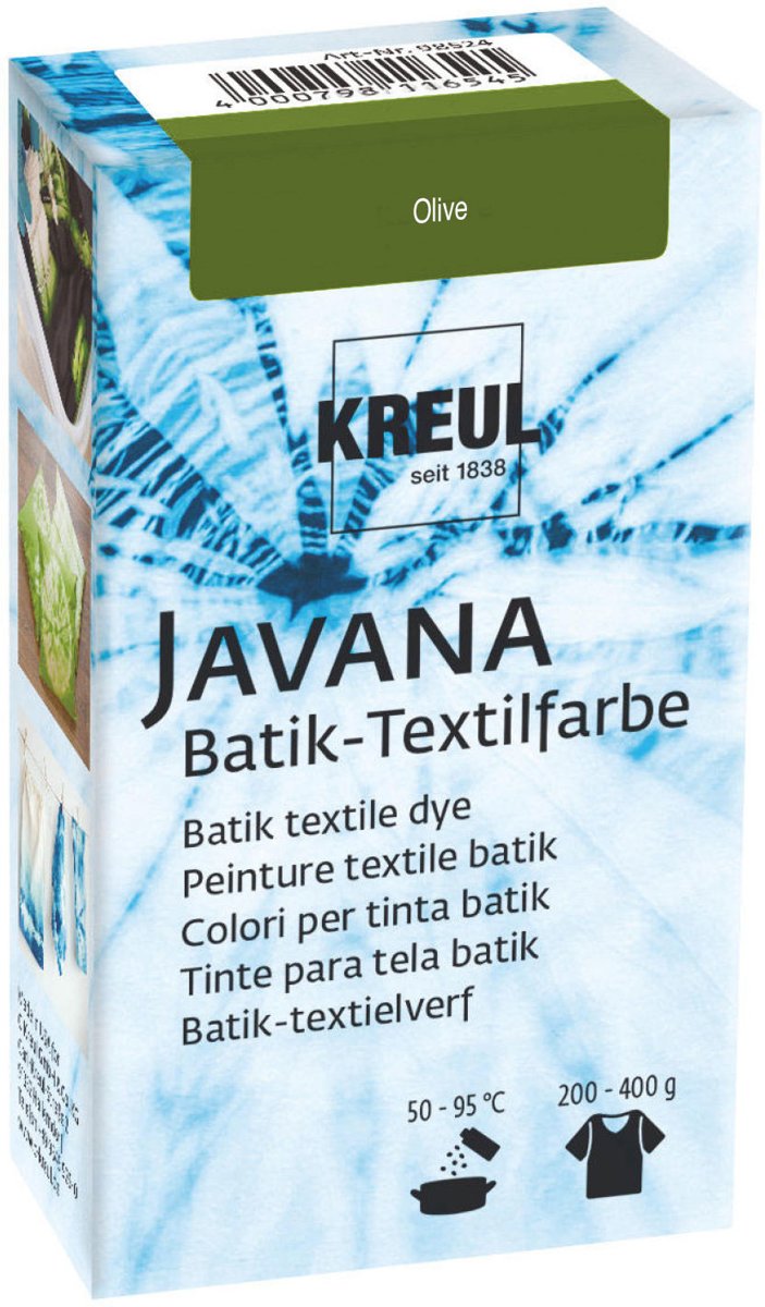 Javana Olijfgroen Batik Textile Dye - 70ml tie dye verf