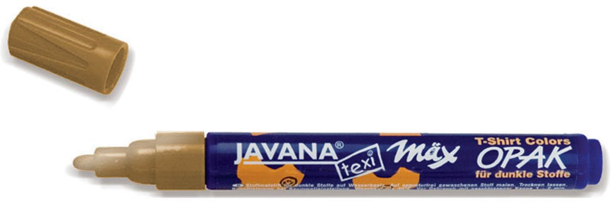 Javana Texi Max - Gouden textiel stift - 2 - 4 mm punt
