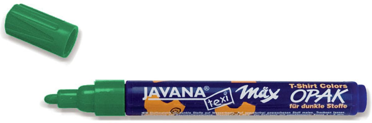 Javana Texi Max - Groene textiel stift - 2 - 4 mm punt