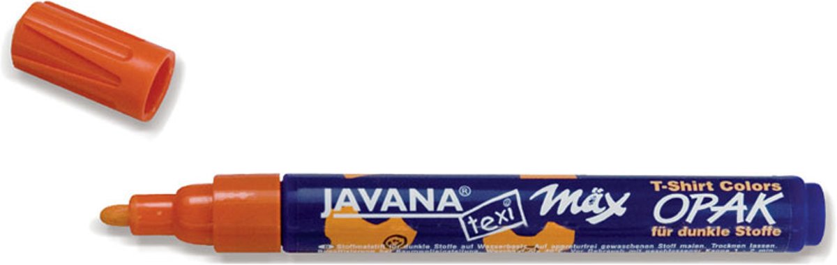 Javana Texi Max - Rode textiel stift - 2 - 4 mm punt