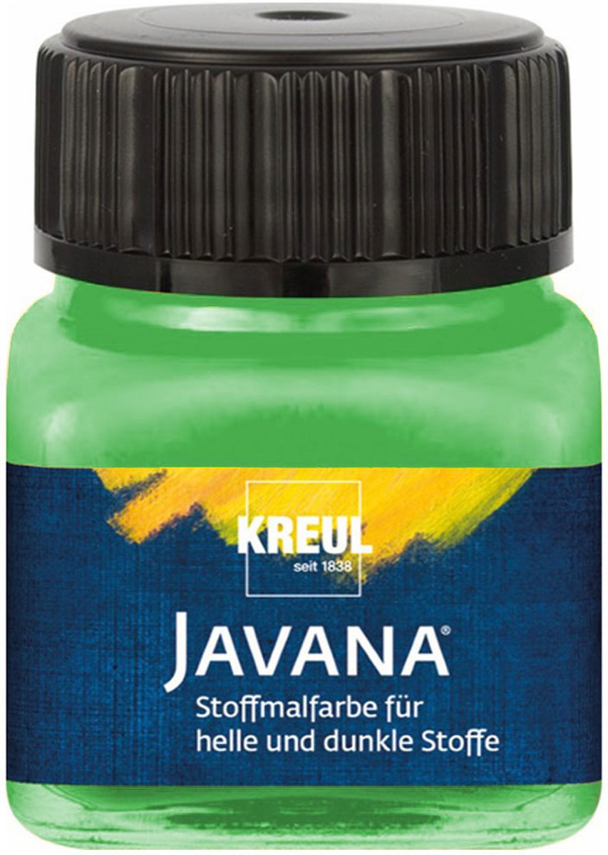 Javana groene textielverf 20ml – Voor licht en donker gekleurd textiel