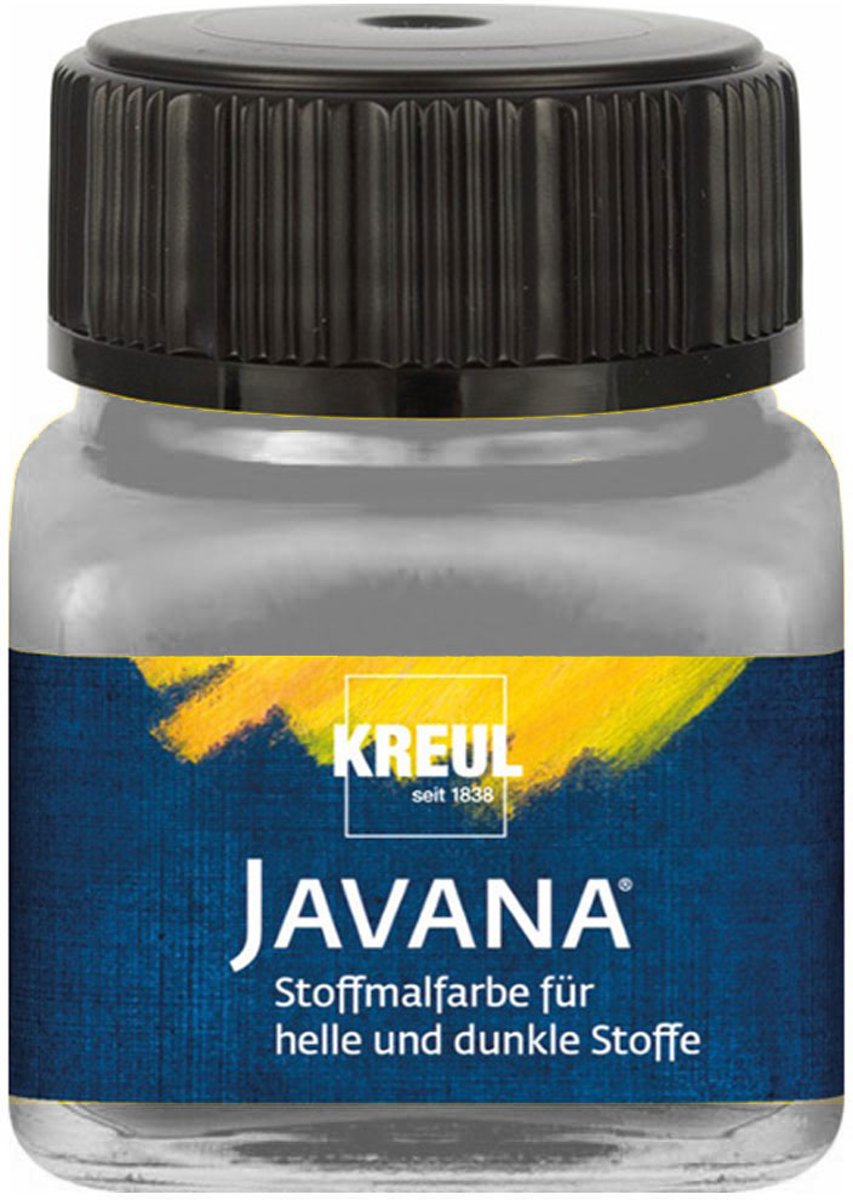 Javana zilveren textielverf 20ml – Voor licht en donker gekleurd textiel