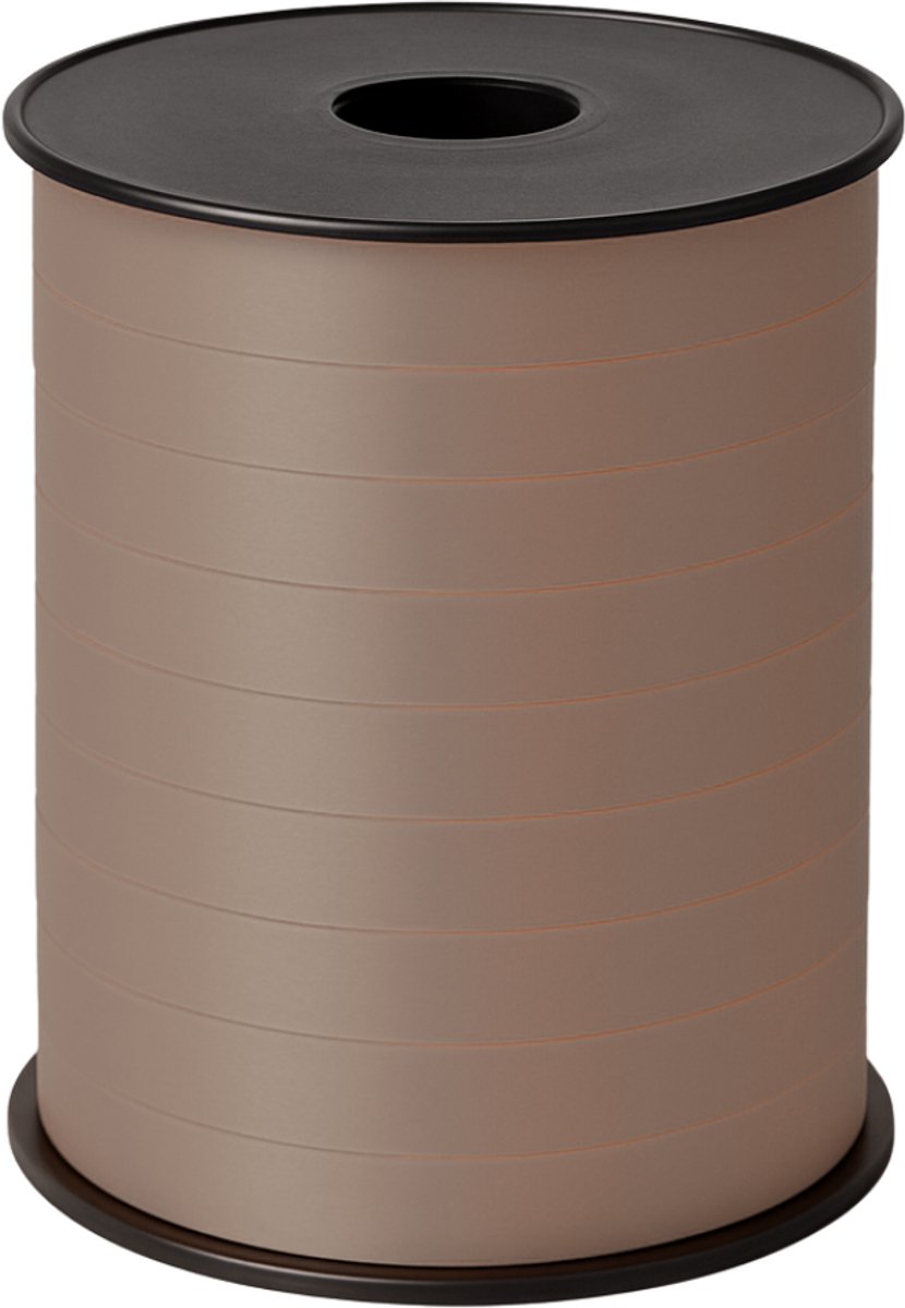 Krullint Bruin – 10 mm x 250 meter – Cadeaulint / Sierlint / Verpakkingslint – Glanzend & Sterk