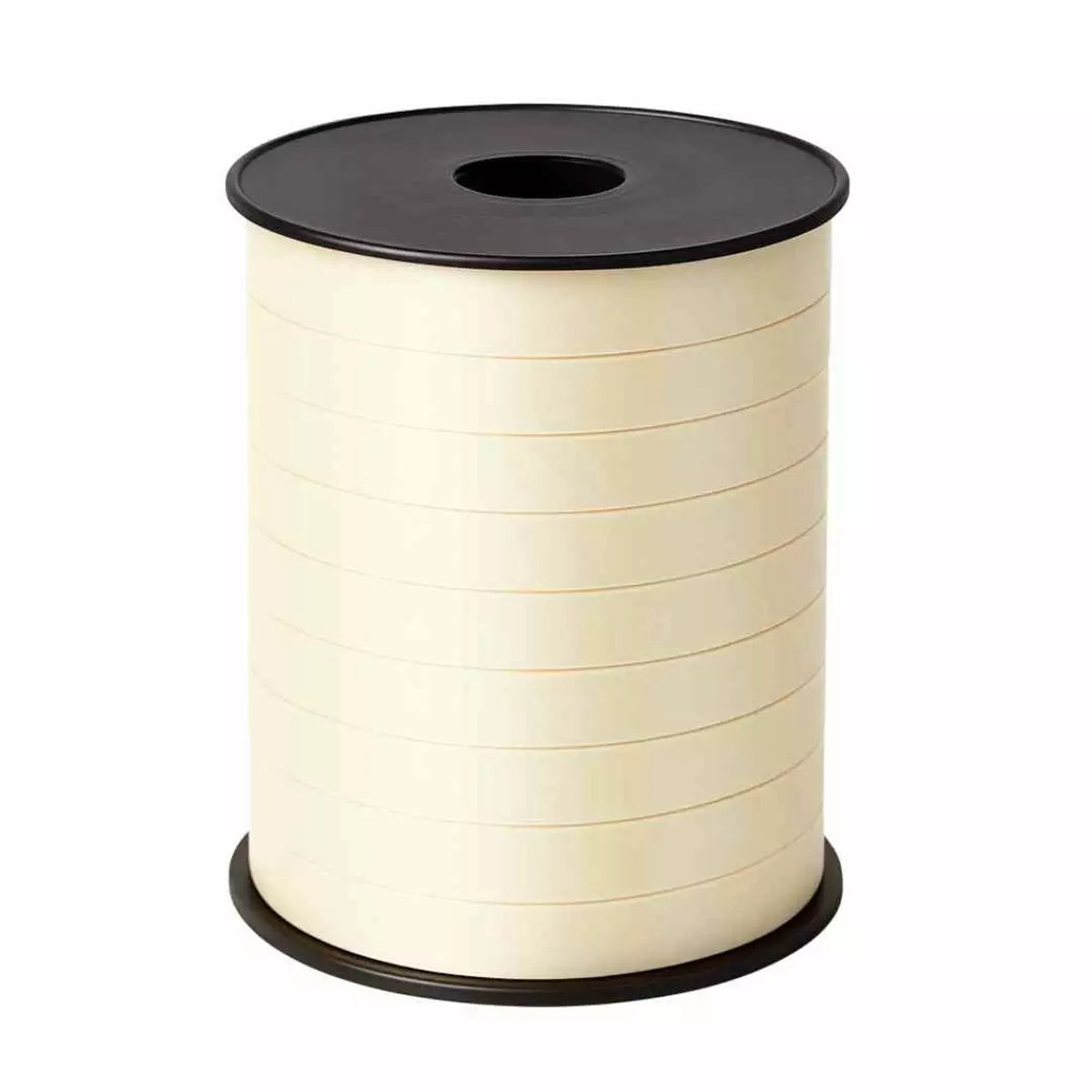 Krullint Ivoor / Créme – 10 mm x 250 meter – Cadeaulint / Sierlint / Verpakkingslint – Glanzend & Sterk