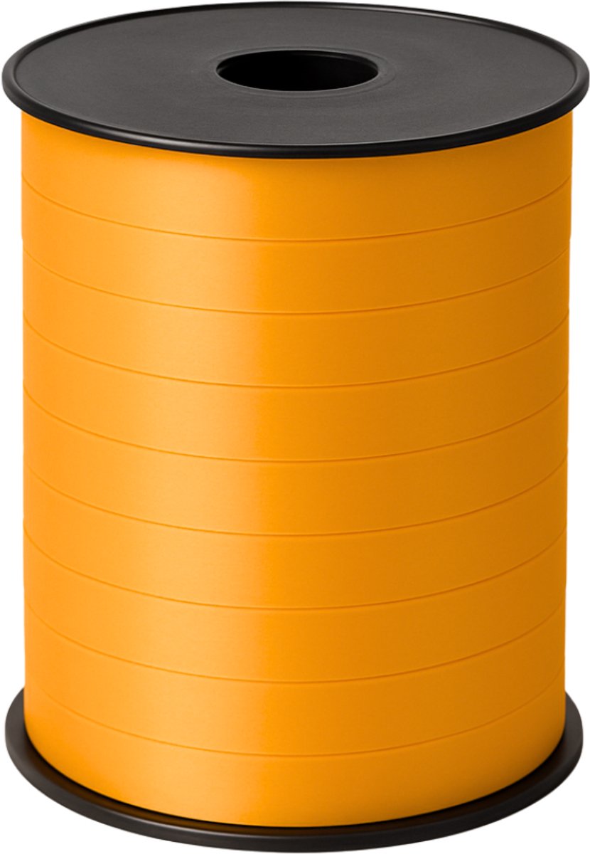 Krullint Oranje – 10 mm x 250 meter – Cadeaulint / Sierlint / Verpakkingslint – Glanzend & Sterk