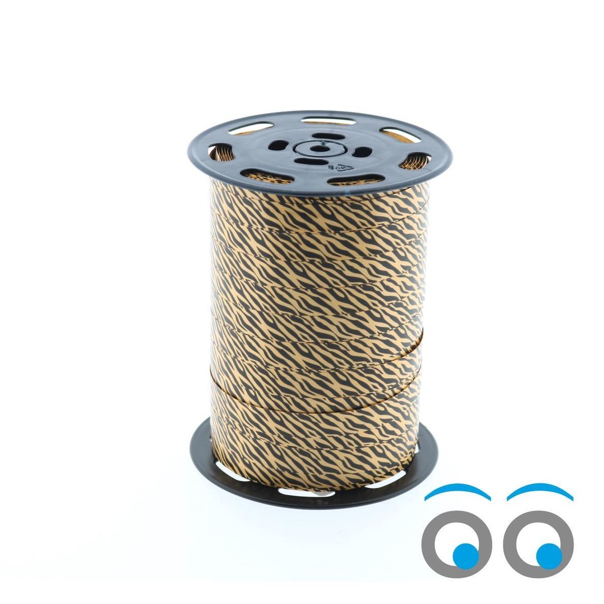 Krullint Tijger motief - Tiger print - 10 mm x 225 meter