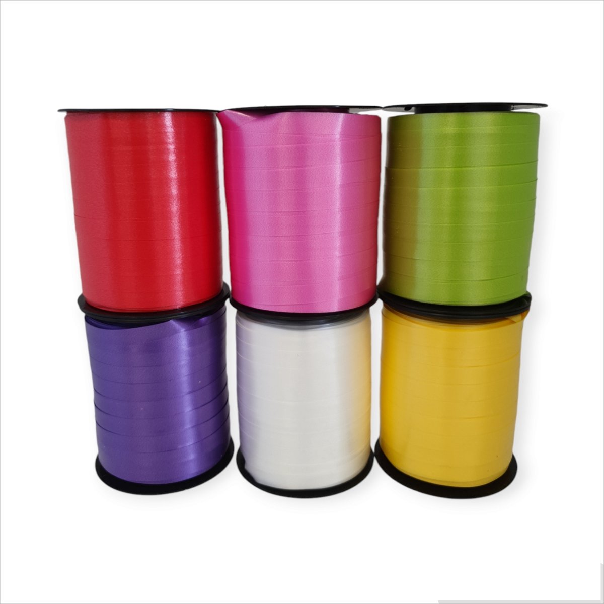 Premium Krullint set - Kleurrijk - Cadeaulint - verpakkingslint - 6 rollen van 10mm x 250 meter