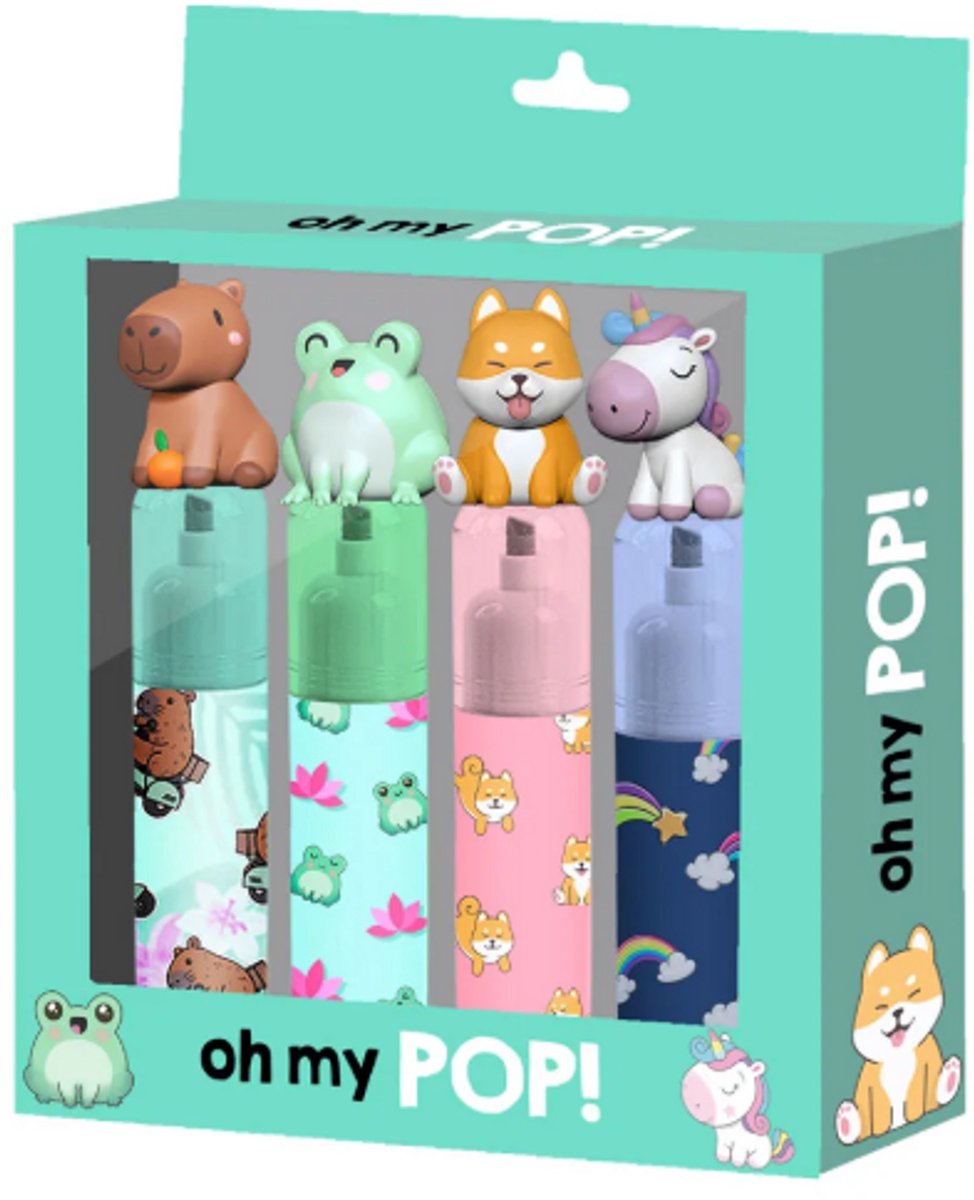 Karactermania - Oh My Pop Sweety - 4 Markeerstiften - Alcohol markers - 4 Marker Set