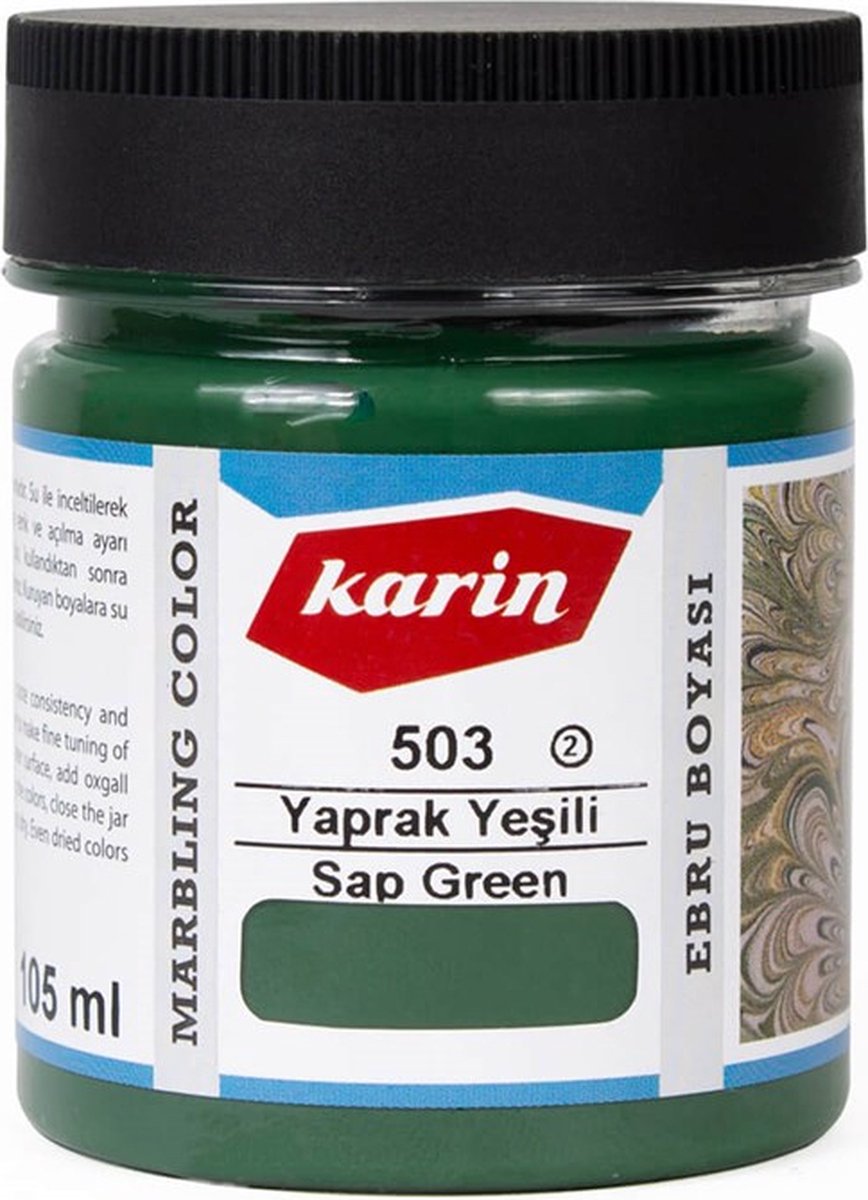 Ebru / Papiermarmer Verf - Bladgroen - 105 ml
