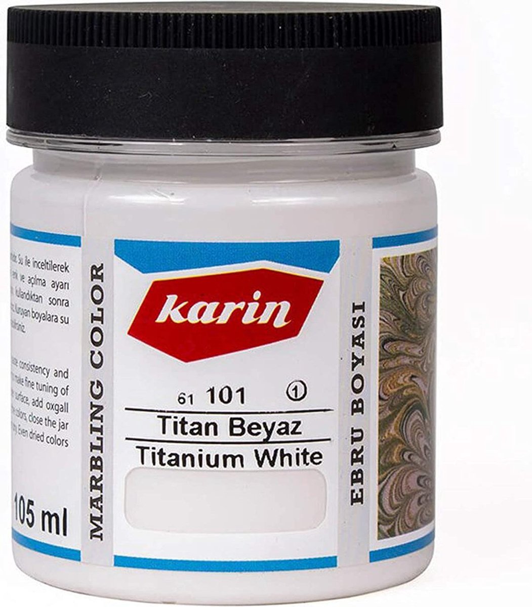 Karin Marbling Paint 105 Ml 101 Titanium White