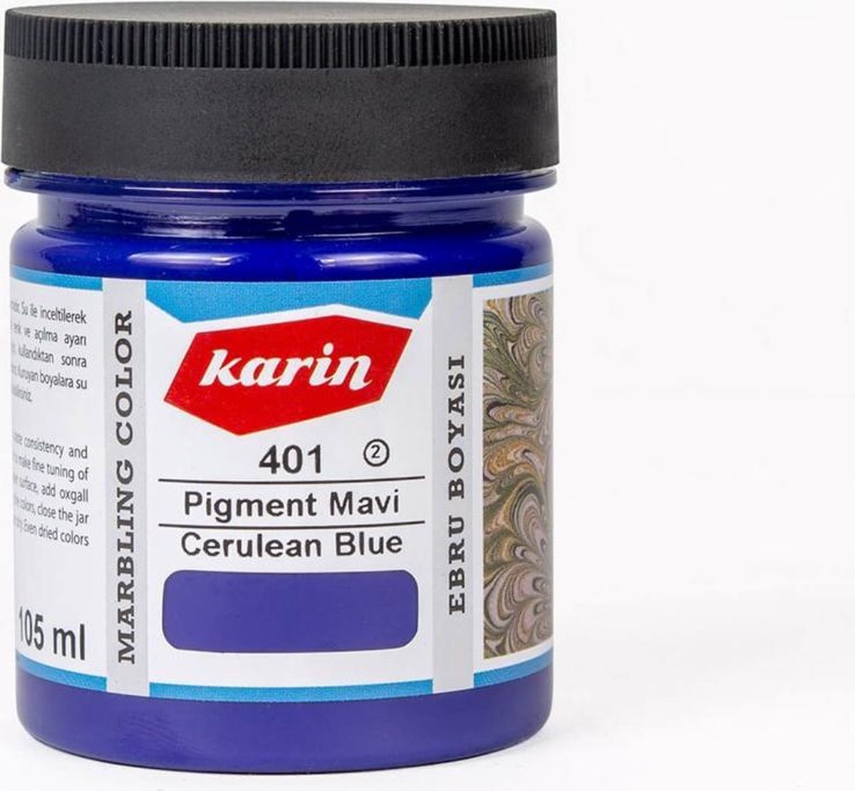 Karin Marbling Paint 105 Ml 401 Pigment Blue