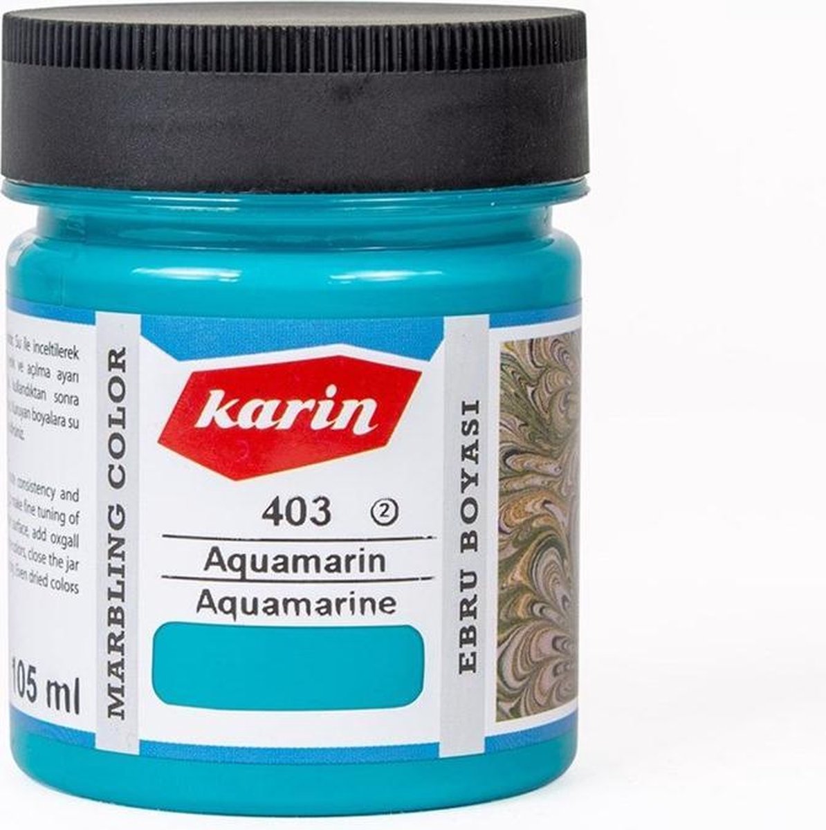 Karin Marbling Paint 105 Ml 403 Aquamarine